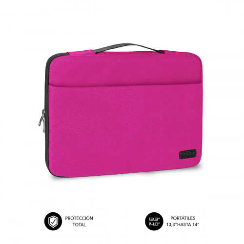 SUBBLIM - Funda Ordenador Elegant Laptop Sleeve 13,3-14&quot; Pink (Ref.SUB-LS-0TS0002)