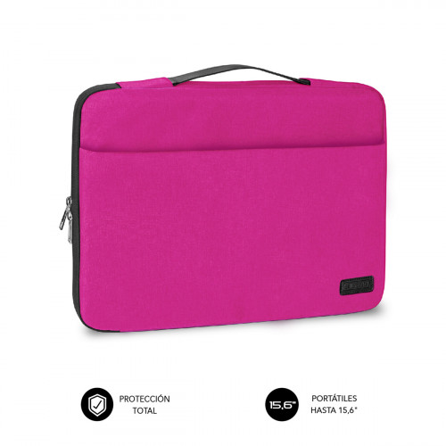 SUBBLIM - Funda Ordenador Elegant Laptop Sleeve 15,6&quot; Pink (Ref.SUB-LS-0TS0101)