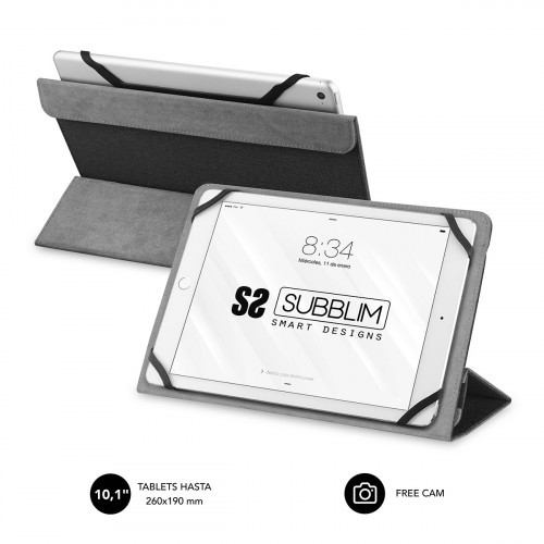 SUBBLIM - Funda Tablet Universal Freecam Case 10,1&quot; Black (Ref.SUB-CUT-2FC001)