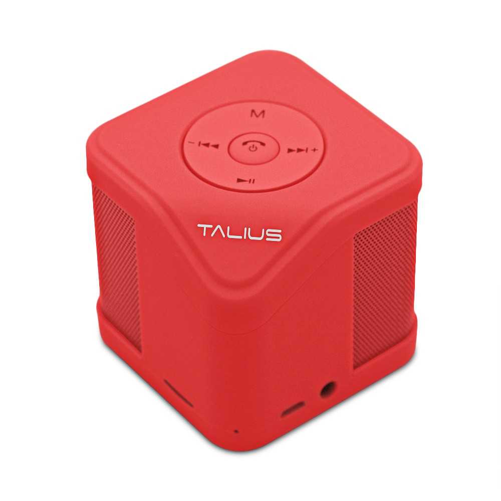 TALIUS - Altavoz Cube 3W Fm/Sd Bluetooth Rojo (Ref.TAL-CUBER)