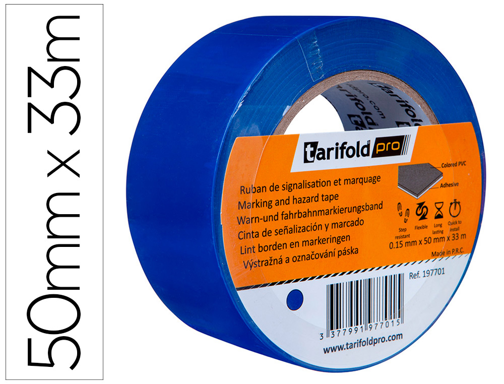 TARIFOLD - cinta de señalización para fiesta Azul (Ref.197701)