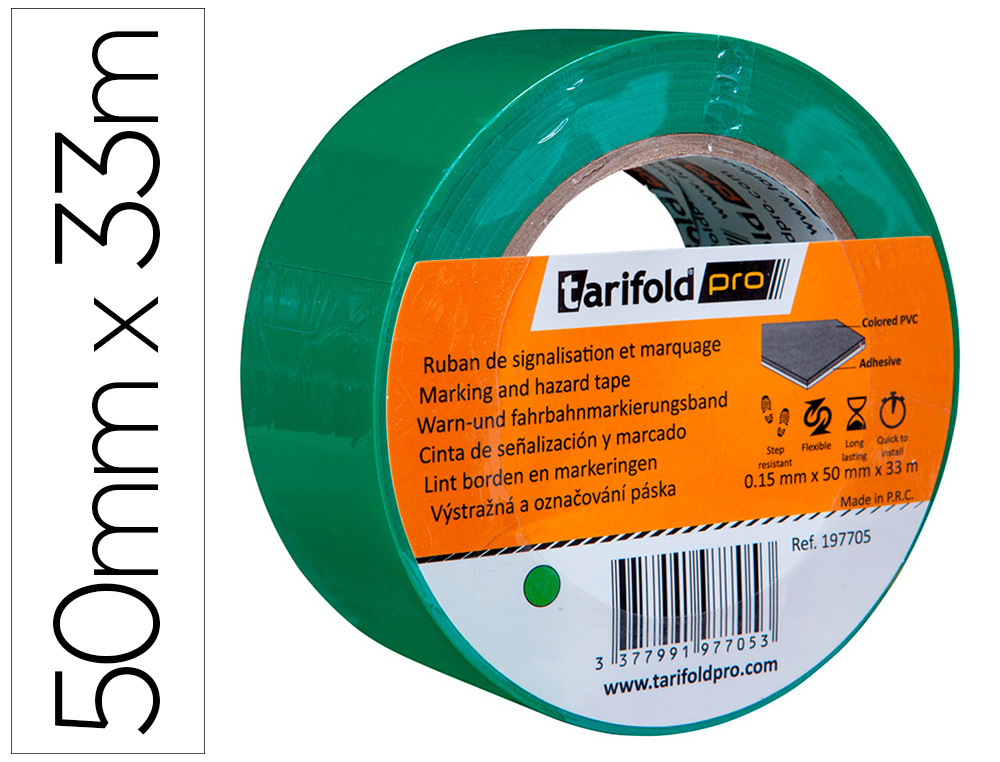 TARIFOLD - cinta de señalización para fiesta Verde (Ref.197705)