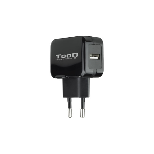 TOOQ - Cargador de pared 1 USB, Negro (Ref.TQWC-1S01)