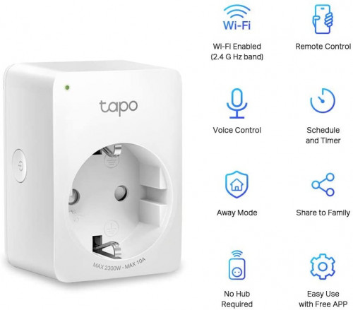 TP-LINK - Tapo P100 enchufe inteligente Blanco 2990 W (Ref.TAPO P100(2-PACK))