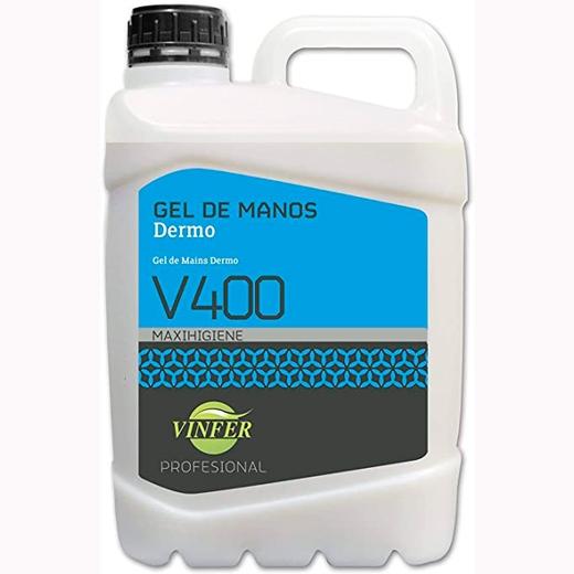 VINFER - GEL DE MANOS DERMO V400 BLANCO -GARRAFA 5L- (Ref.H301G05002)