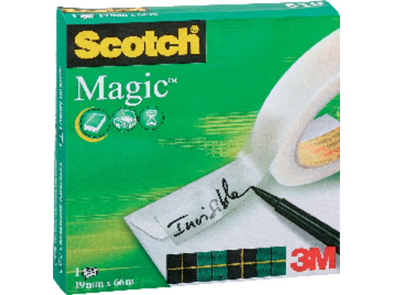 SCOTCH - Cinta adhesiva Magic Invisiblemedidas 12 mm. x 33 m.FT510009390 (Ref.70005258721)