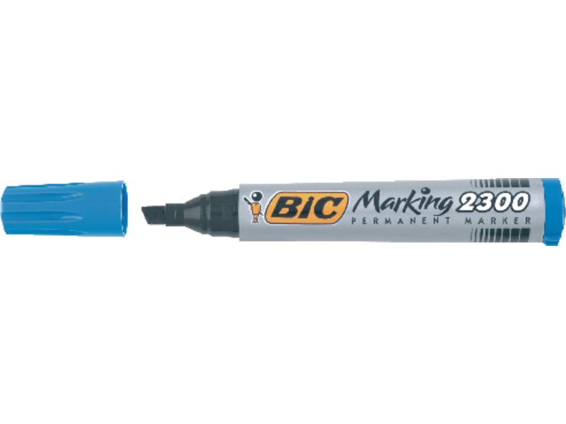 BIC - Marcador permanente 2300 Trazo 3-5,5mm Punta biselada Tinta base alcohol 820925 (Ref.8209253)