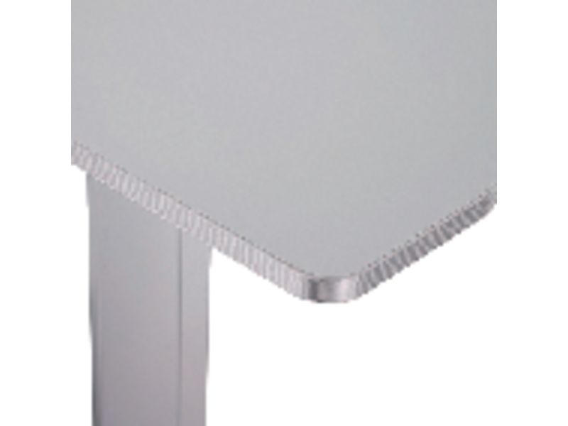 ROCADA - Mesa rectangular Serie Metal Estructura en forma de L 120x60cm Gris (Ref.2000AC02)