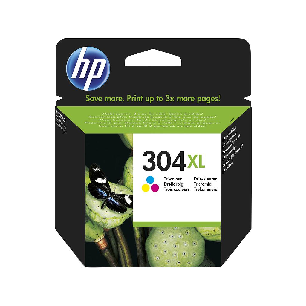 HP - (HEWLETT PACKARD) - CARTUCHO INKJET 304XL Tri-color (Ref.N9K07AE#ABE)