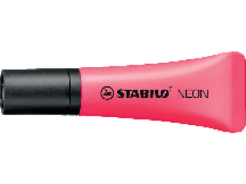 STABILO - Marcador fluorescente Neon Tinta base agua Rosa (Ref.72/56)