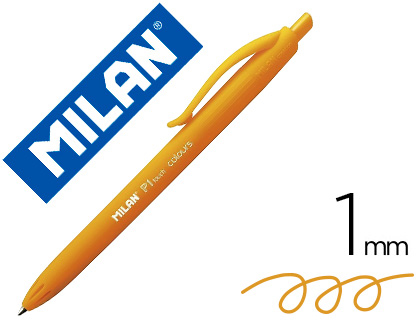 MILAN - Bolígrafo Retráctil P1 TOUCH COLOURS NARANJA (Ref.176554212)