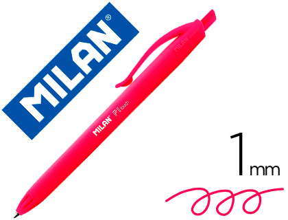 MILAN - Bolígrafo Retráctil P1 TOUCH ROJO Trazo 1mm (Ref.176512925)