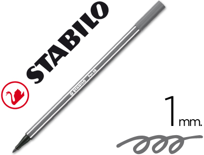 STABILO - ROTULADOR ACUARELABLE PEN 68 GRIS AZULADO MEDIO 1 MM (Ref.68/96)