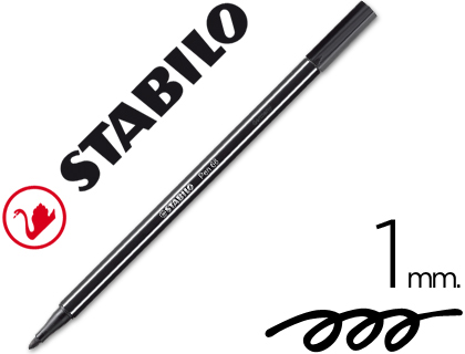 STABILO - ROTULADOR ACUARELABLE PEN 68 NEGRO 1 MM (Ref.68/46)