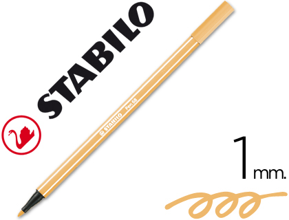 STABILO - ROTULADOR ACUARELABLE PEN 68 OCRE OSCURO 1 MM (Ref.68/89)