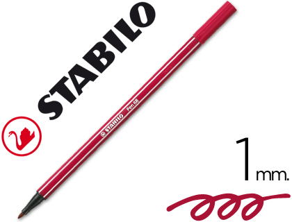 STABILO - ROTULADOR ACUARELABLE PEN 68 ROJO OSCURO 1 MM (Ref.68/50)