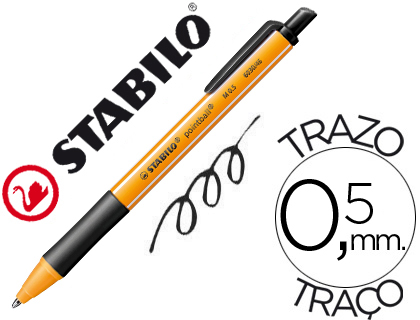 STABILO - BOLIGRAFO POINTBALL 0,5 MM COLOR NEGRO (Ref.6030/46)