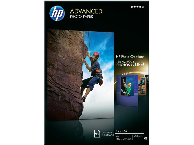 HP ( HEWLETT PACKARD ) - Papel fotografico Paquete 25 hojas Satinado avanzado (Ref.Q5456A)
