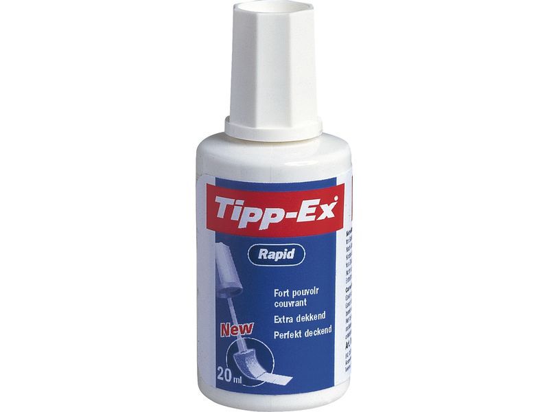 TIPP-EX - Corrector liquido Rapid Botella+aplicador 20 ml Secado rapido (Ref.8859922)