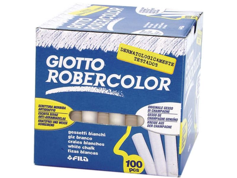 GIOTTO - Robercolor Tizas Caja 100 ud Blanco (Ref.538800)