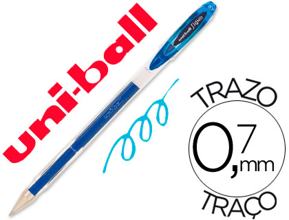 UNI-BALL - BOLIGRAFO ROLLER UM-120 SIGNO 0,7 MM TINTA GEL COLOR AZUL CLARO (Ref.UM1200320)