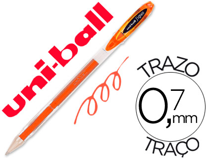 UNI-BALL - BOLIGRAFO ROLLER UM-120 SIGNO 0,7 MM TINTA GEL COLOR NARANJA (Ref.UM1200700)