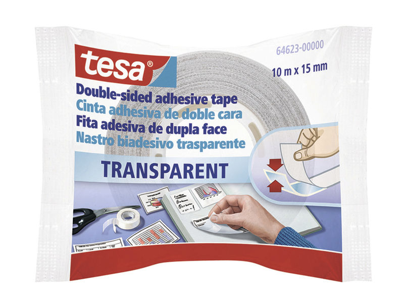 TESA - Cinta Adhesiva 10m x15mm Doble cara TAPE,S.A (Ref.64623-00000-00)