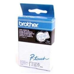 BROTHER - Cintas Rotulacion 12mmX7,7m Negro/transparente (Ref.TC101)