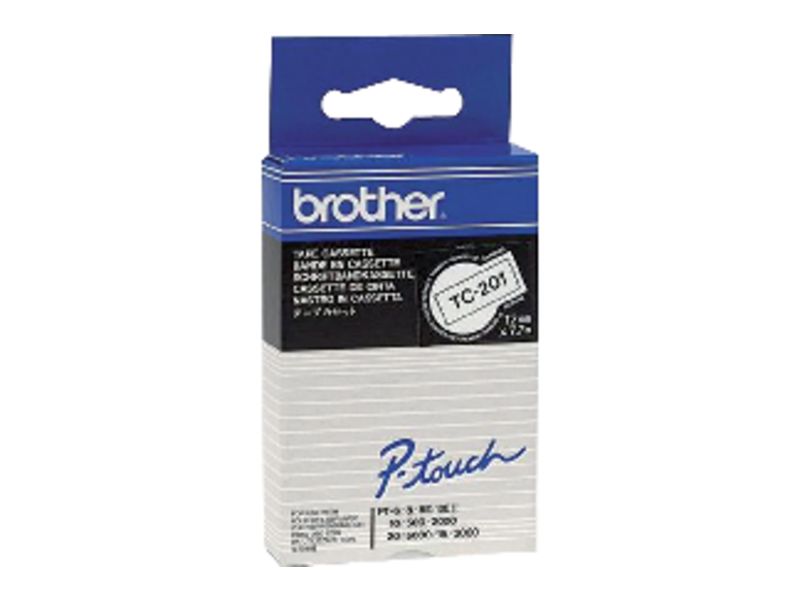 BROTHER - Cintas Rotulacion 9mmX7,7m Blanco/negro (Ref.TC395)