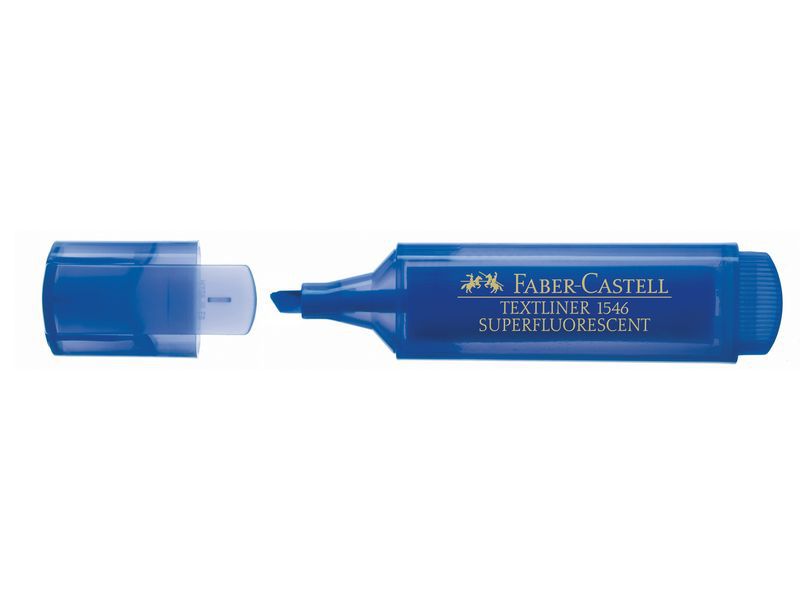 FABER CASTELL - Marcador fluorescente cuerpo traslucido azul claro (Ref.154652)