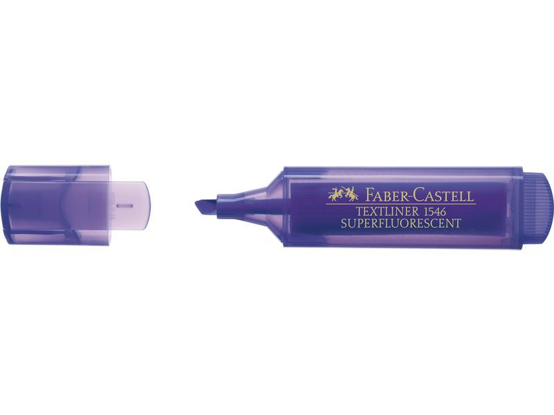 FABER CASTELL - Marcador fluorescente cuerpo traslucido violeta (Ref.154636)