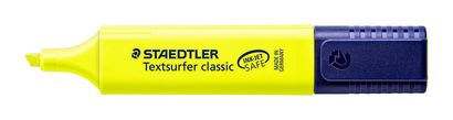 STAEDTLER - Marcador fluorescente Classic Trazo 1-5mm Punta biselada Amarillo Secado rápido (Ref.364-1)