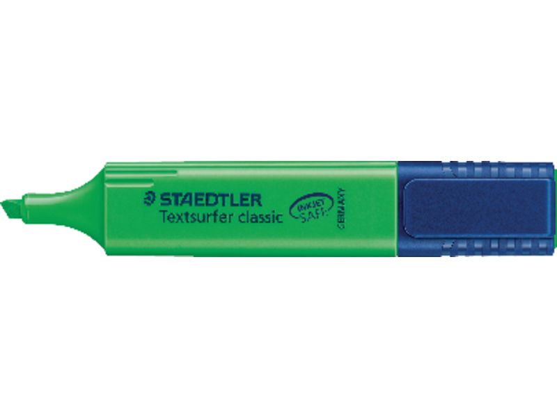 STAEDTLER - Marcador fluorescente brillante Textsurfer Trazo 1-5mm Punta biselada Verde (Ref.364-5)