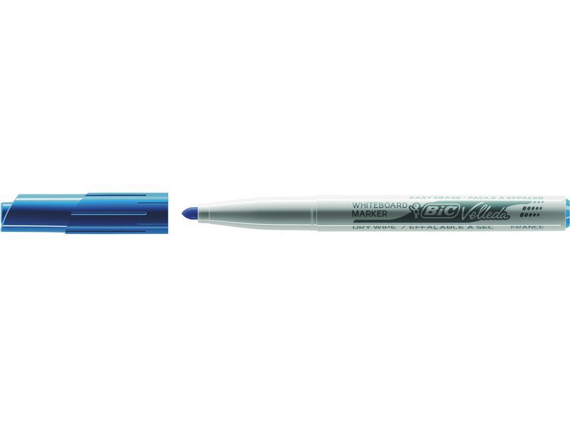 BIC - Marcador pizarra blanca Velleda 1741 Trazo 1,5 mm Punta conica Azul (Ref.1199174106)