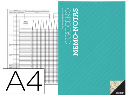 ADDITIO - Cuaderno MEMO-NOTAS PROF CAST (Ref.P152)