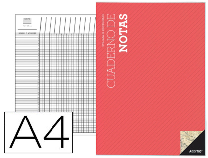 ADDITIO - Cuaderno NOTAS PROFESOR A4 CAST (Ref.P112)
