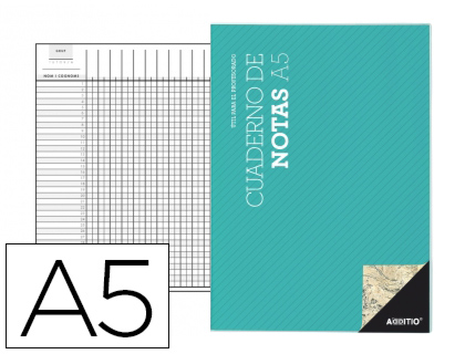 ADDITIO - Cuaderno NOTAS PROFESOR A5 CAST (Ref.P102)
