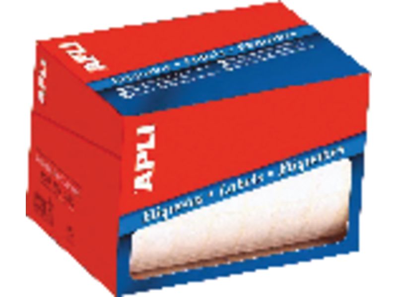 APLI - Etiquetas en rollo 4200 ud 16x22 Blancas (Ref.1683)