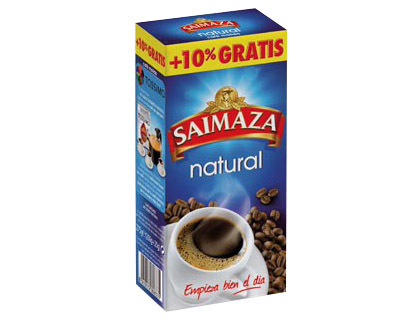 CAFE MOLIDO NATURAL SUPERIOR SAIMAZA PAQUETE DE 250 GR (Ref.004245)