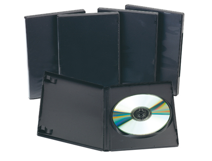 Q-CONNECT - CAJA DVD -CON INTERIOR NEGRO -PACK DE 5 UNIDADES (Ref.KF02211)