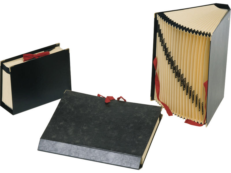 CARCHIVO - Carpeta acordeon 20 compartimentos A-Z y 1-31 Folio Negro 06 (Ref.1994)