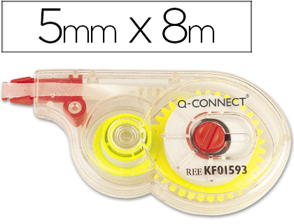 Q-CONNECT - CORRECTOR CINTA BLANCO 5 MM X 8 MT (Ref.KF01593)