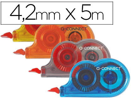 Q-CONNECT - CORRECTOR CINTA MINI BLANCO 4,2MM.X 5 M. -BOMBONERA DE 28 UNIDADES (Ref.KF27028)