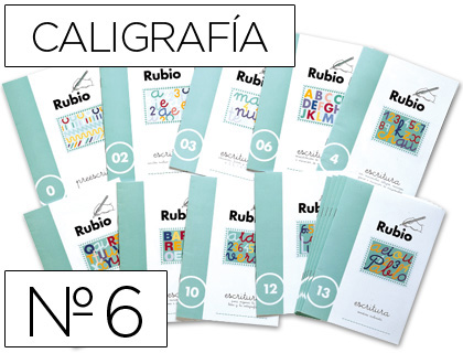 RUBIO - CUADERNO CALIGRAFIA Nº 6 (Ref.C-6)