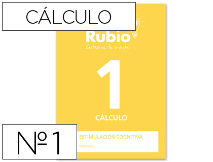 RUBIO - CUADERNO ENTRENA TU MENTE ESTIMULACION COGNITIVA CALCULO 1 (Ref.ECC1)