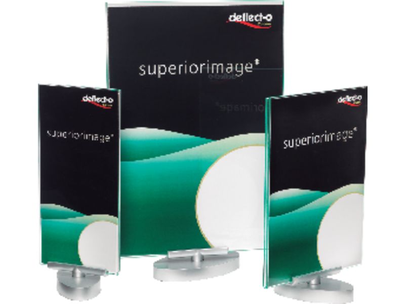 DEFLECTO - Expositor giratorio Superior Image 380x230x265 mm base metalizada (Ref.691101)