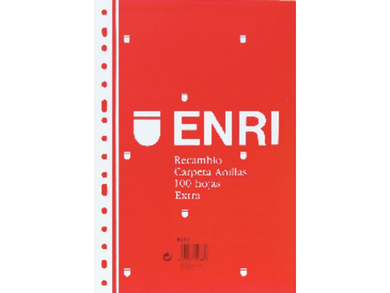 ENRI - Recambio de papel 100h Folio Cuadricula 4x4 (Ref.100430055)