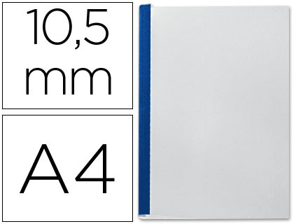 LEITZ - Tapa ImpessBind Azul A4 Azul-lomo 10,5mm (Ref.74140035)