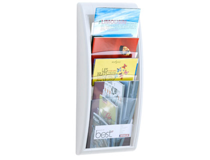 PAPERFLOW - EXPOSITOR MURAL FAST- DIN A4 BLANCO 4 CASILLAS 650X290X95 MM (Ref.4061.13)