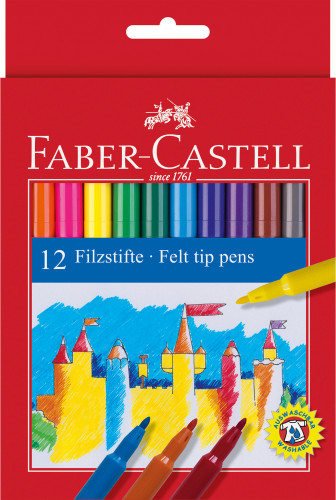FABER CASTELL - Estuche 12ROT ESCOLARES FINOS (Ref.554212)